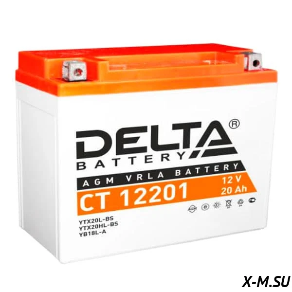 Аккумулятор 12V 20А/ч (DELTA CT 12201, AGM) Аккумулятор 12V 20А/ч (DELTA CT 12201, AGM)