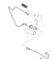 Топливные шланги 4-Х ТАКТНОГО ПЛМ MERCURY 60 Серийный номер от 0P515897 и выше