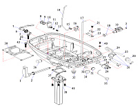 Нижний корпус 2-х тактного ПЛМ MARLIN 9,8F
