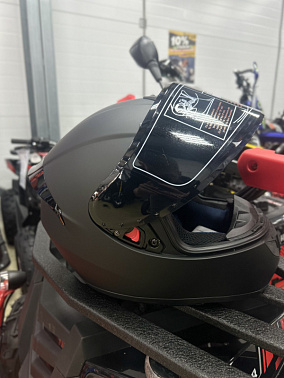 Шлем интеграл HETOSHI XD1-237 цв. Темно-серый  р. M