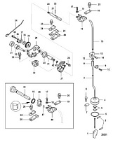 Компоненты переключения передач, Bigfoot 4-Х ТАКТНОГО ПЛМ MERCURY 9.9 Серийный номер от 0R042475 и выше