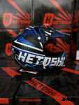 Шлем кроссовый детский HETOSHI Cross-Kids KY-B12 цв.Сине-черно-белый Матовый р.Y-M