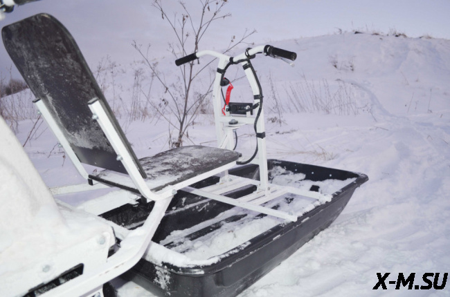 Модуль толкач с санями с отбойником для мотособаки КОЙРА Богатырь / KOiRA 500