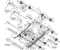 Движитель C40200600 снегохода ТАЙГА PATRUL 551 SWT