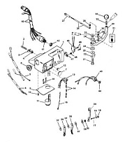Ручки руля комплект (Часть 2) 2-Х ТАКТНОГО ПЛМ MERCURY 55 Серийный номер от 9885345 до 9973099