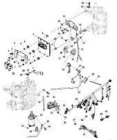 Электрические компоненты 4-Х ТАКТНОГО ПЛМ MERCURY 40 Серийный номер от 0P401000 до 0P515896