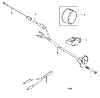 Компоненты гидроподъема 4-Х ТАКТНОГО ПЛМ MERCURY 60 Серийный номер от 0P153500 до 0P400999