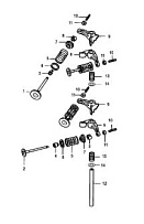 Впускные/выпускные клапаны 4-Х ТАКТНОГО ПЛМ MERCURY 9.9 Серийный номер от 0P325500 и выше