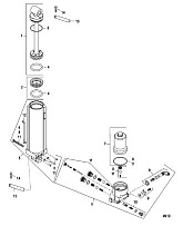 Компоненты ручного наклона 2-Х ТАКТНОГО ПЛМ MERCURY 60 Серийный номер от 0P325500 и выше