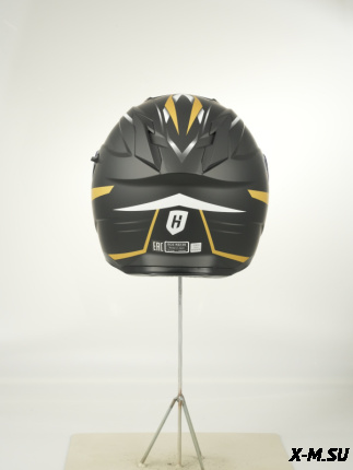 Шлем модуляр HETOSHI FF935 Shogun цв.Черно-бело-золотой  Матовый р.XL