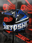 Шлем кроссовый детский HETOSHI Cross-Kids KY-B12 цв.Сине-черно-белый Матовый р.Y-M