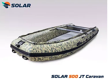 Лодка надувная моторная solar-500 caravan jet tunnel